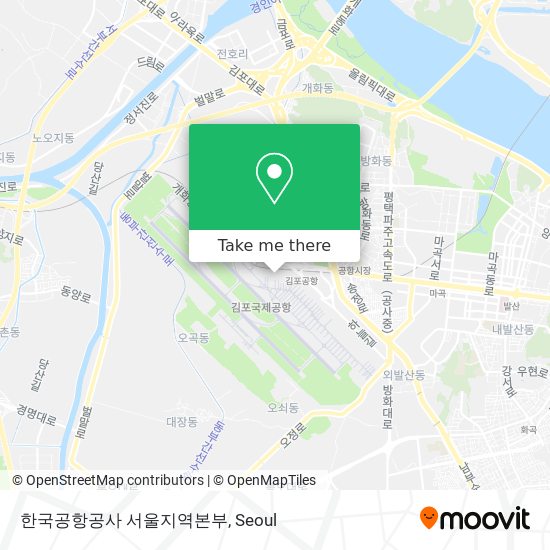 한국공항공사 서울지역본부 map