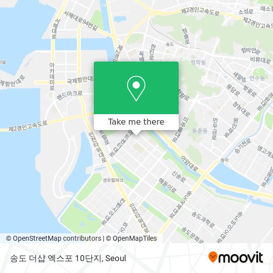 송도 더샵 엑스포 10단지 map