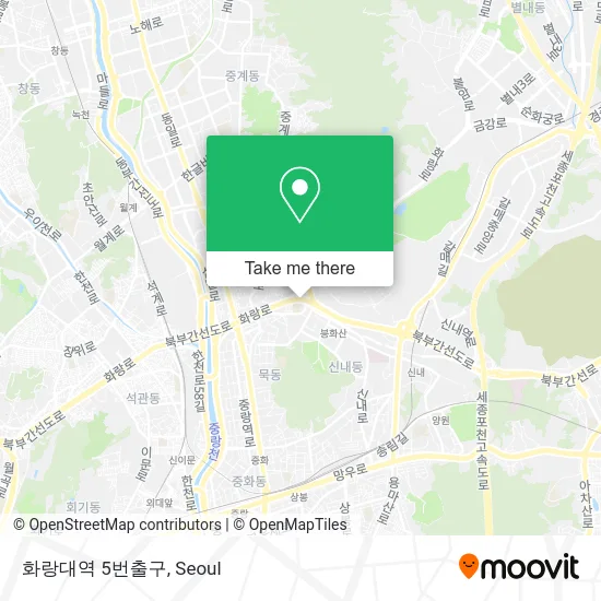 화랑대역 5번출구 map