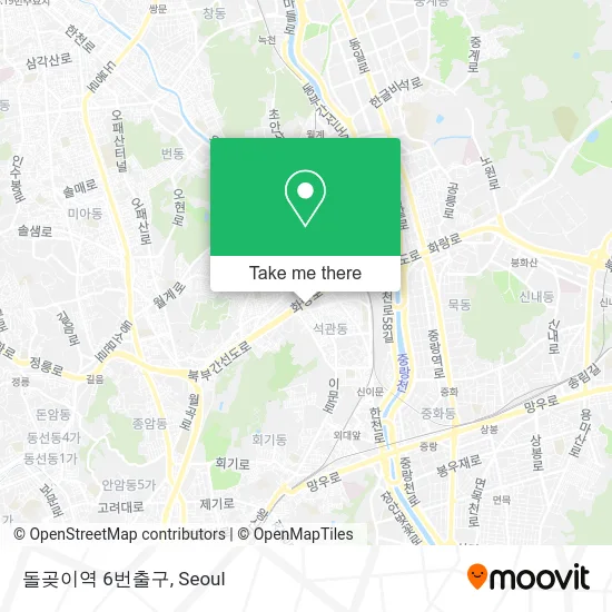 돌곶이역 6번출구 map