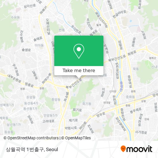 상월곡역 1번출구 map