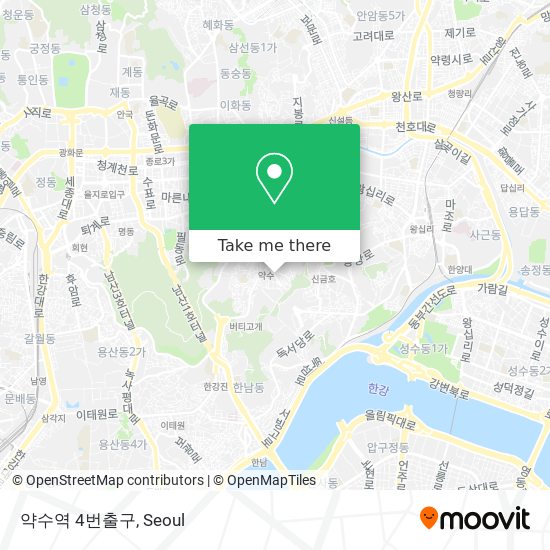 약수역 4번출구 map