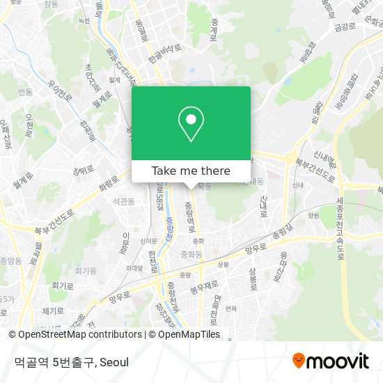 먹골역 5번출구 map