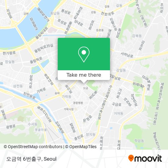 오금역 6번출구 map