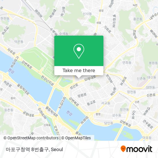 마포구청역 8번출구 map