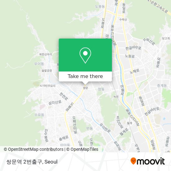 쌍문역 2번출구 map