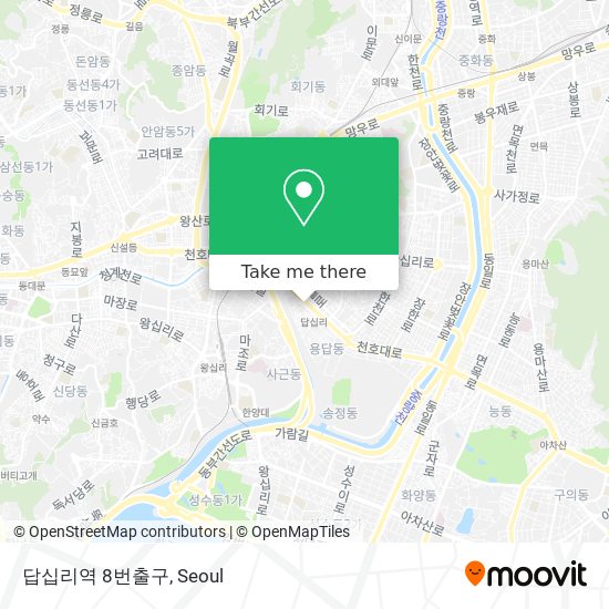 답십리역 8번출구 map