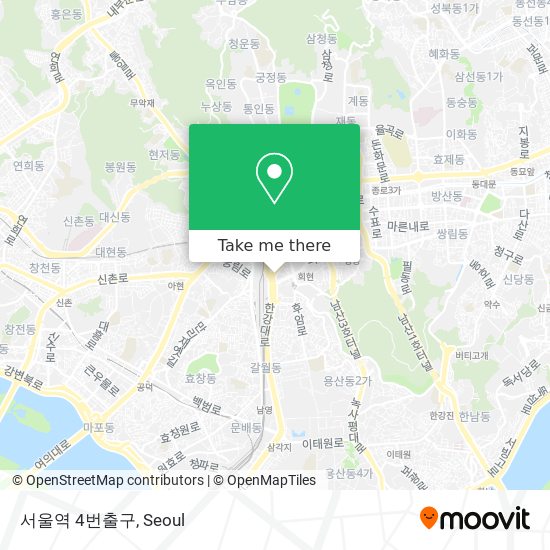서울역 4번출구 map