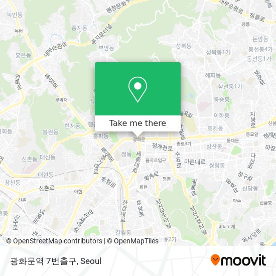 광화문역 7번출구 map