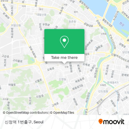 신정역 1번출구 map