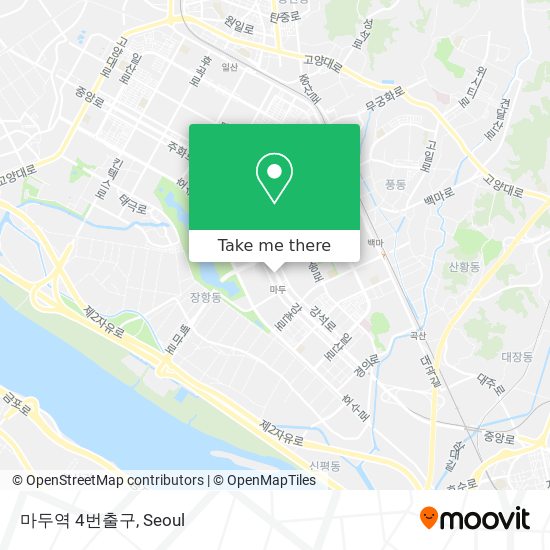 마두역 4번출구 map