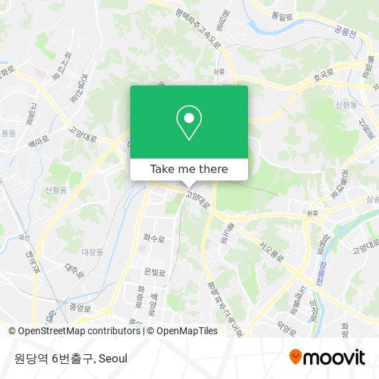 원당역 6번출구 map