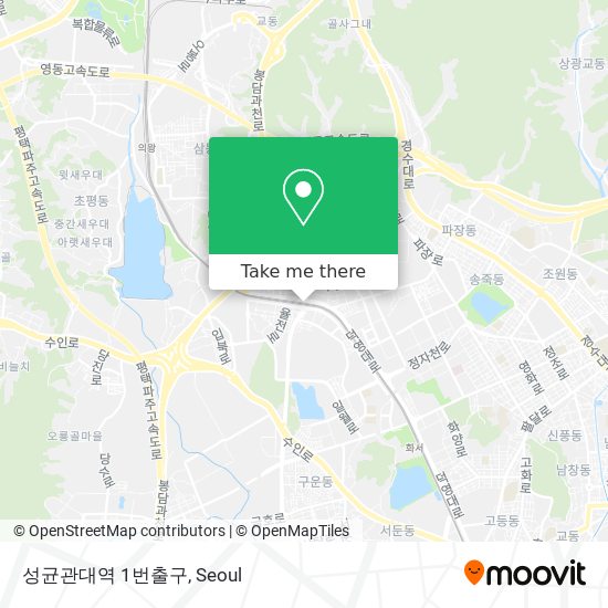 성균관대역 1번출구 map