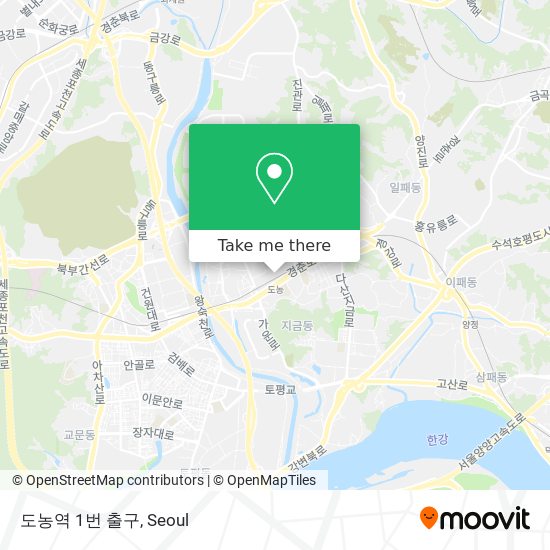 도농역 1번 출구 map
