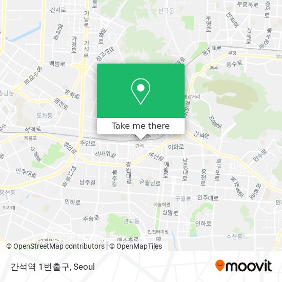 간석역 1번출구 map