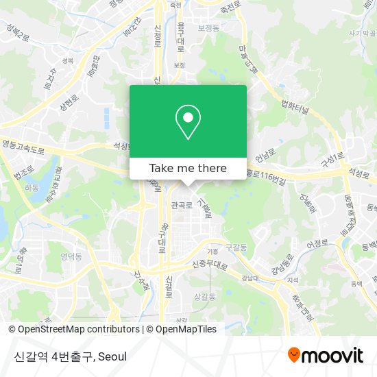 신갈역 4번출구 map