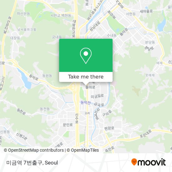 미금역 7번출구 map