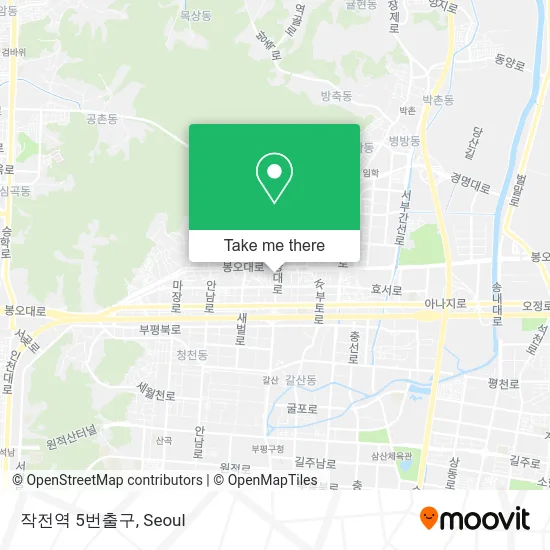 작전역 5번출구 map