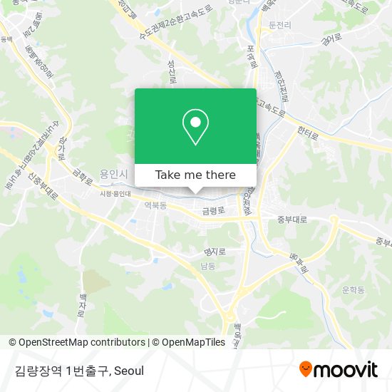 김량장역 1번출구 map