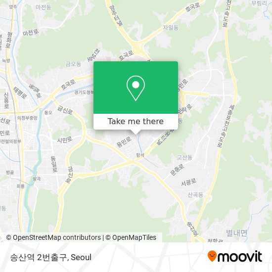 송산역 2번출구 map