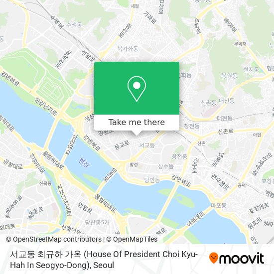 서교동 최규하 가옥 (House Of President Choi Kyu-Hah In Seogyo-Dong) map