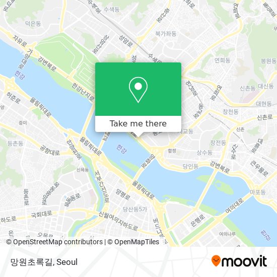 망원초록길 map