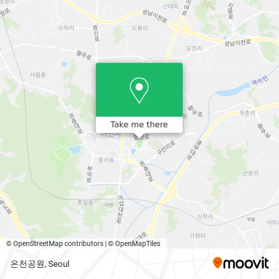 온천공원 map