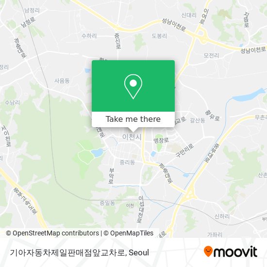 기아자동차제일판매점앞교차로 map