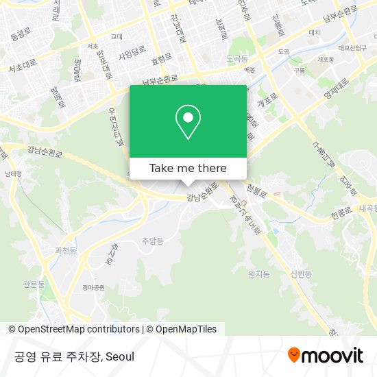 공영 유료 주차장 map