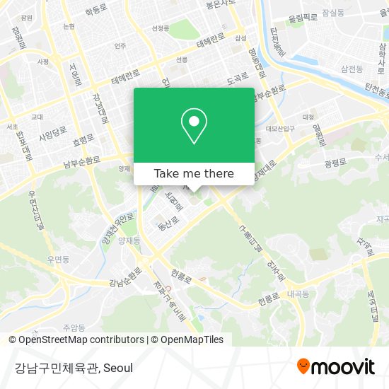 강남구민체육관 map