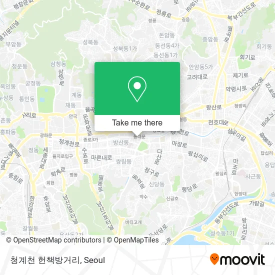 청계천 헌책방거리 map