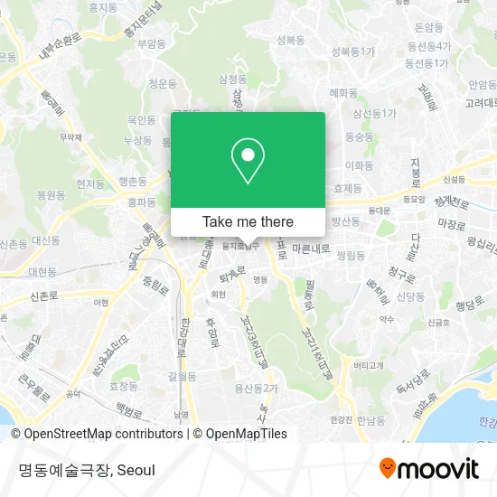 명동예술극장 map