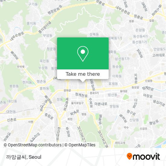 까망글씨 map