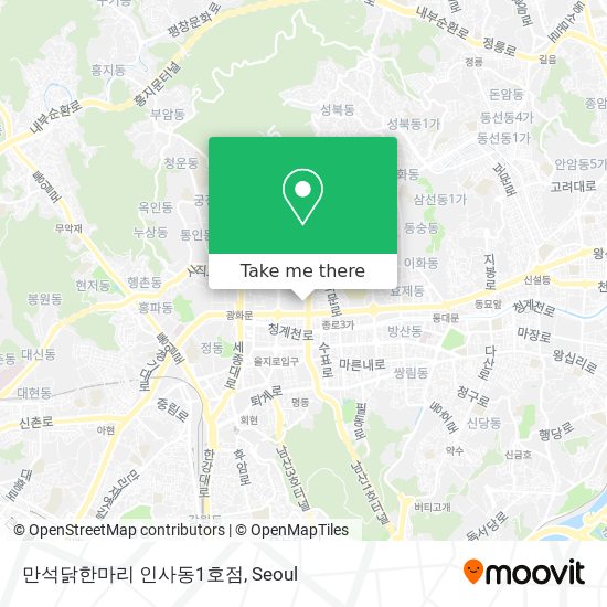 만석닭한마리 인사동1호점 map