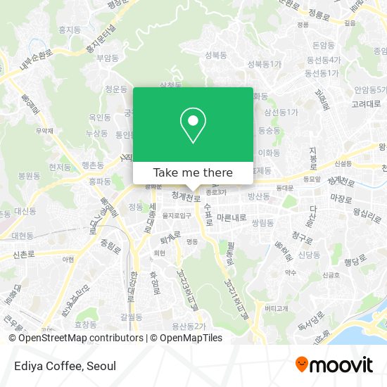 Ediya Coffee map