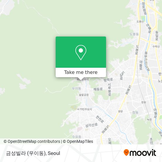 금성빌라 (우이동) map