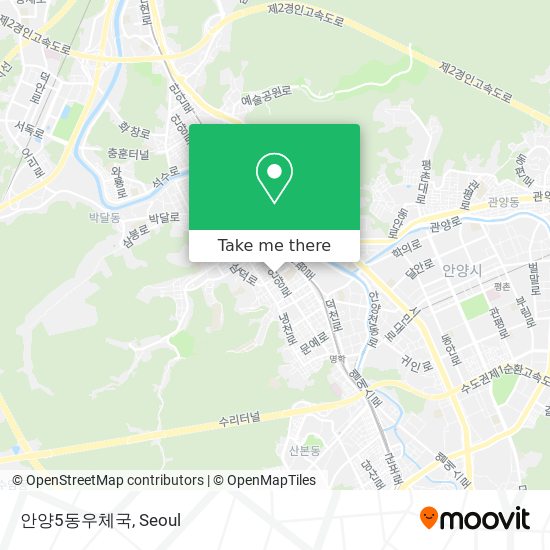 안양5동우체국 map