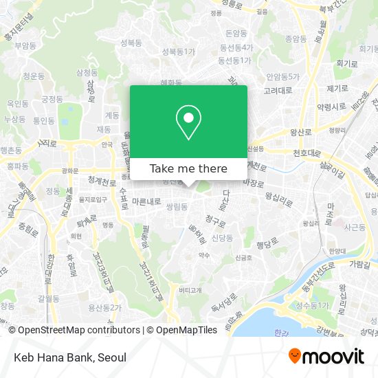 Keb Hana Bank map
