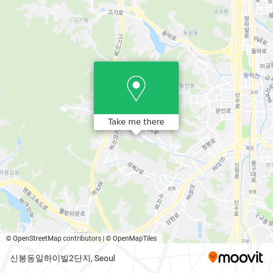 신봉동일하이빌2단지 map