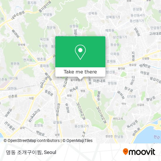 명동 조개구이찜 map