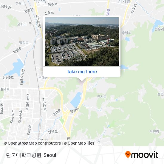 단국대학교병원 map