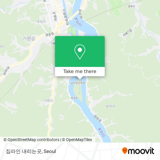 집라인 내리는곳 map