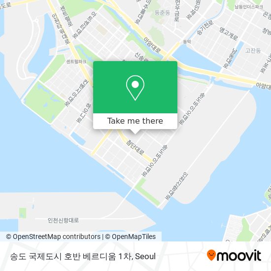 송도 국제도시 호반 베르디움 1차 map