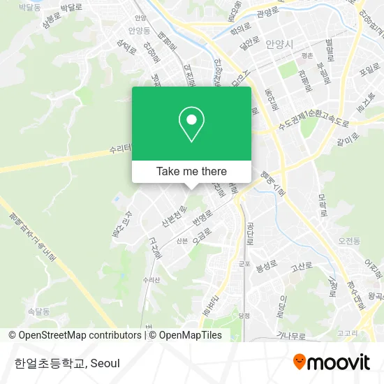 한얼초등학교 map