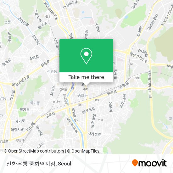 신한은행 중화역지점 map