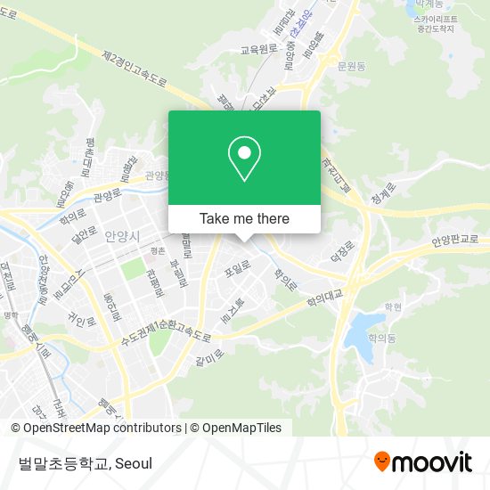 벌말초등학교 map