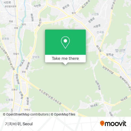 기차바위 map
