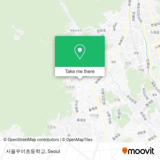 서울우이초등학교 map