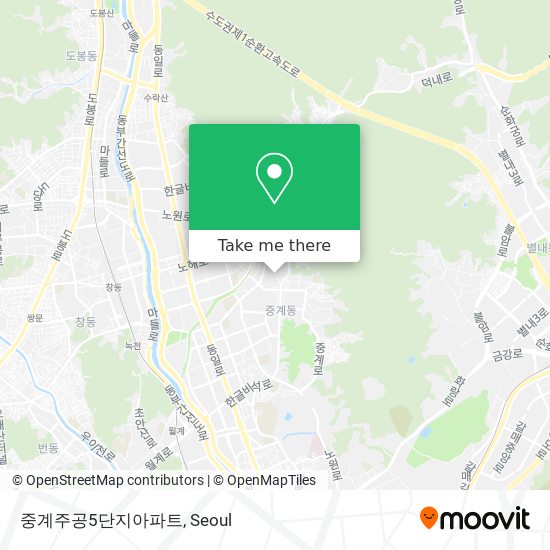 중계주공5단지아파트 map