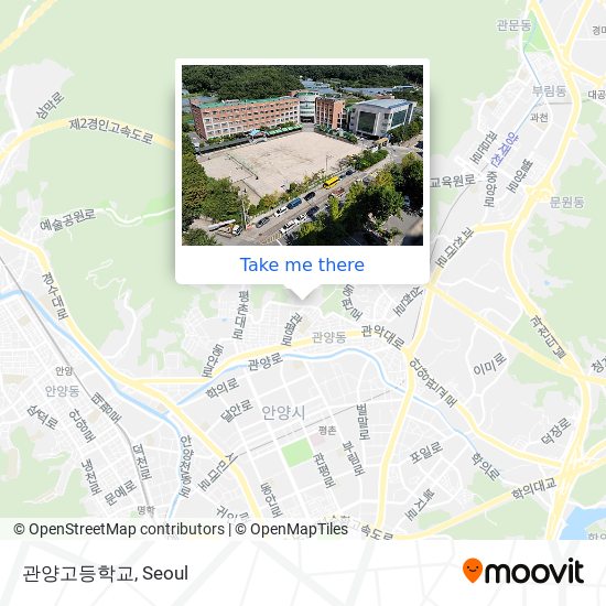 관양고등학교 map